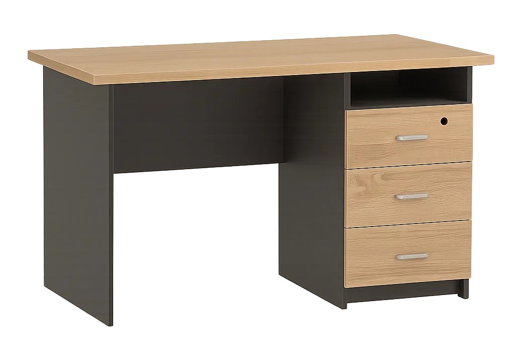 Bureau MDF avec 3 Tiroirs