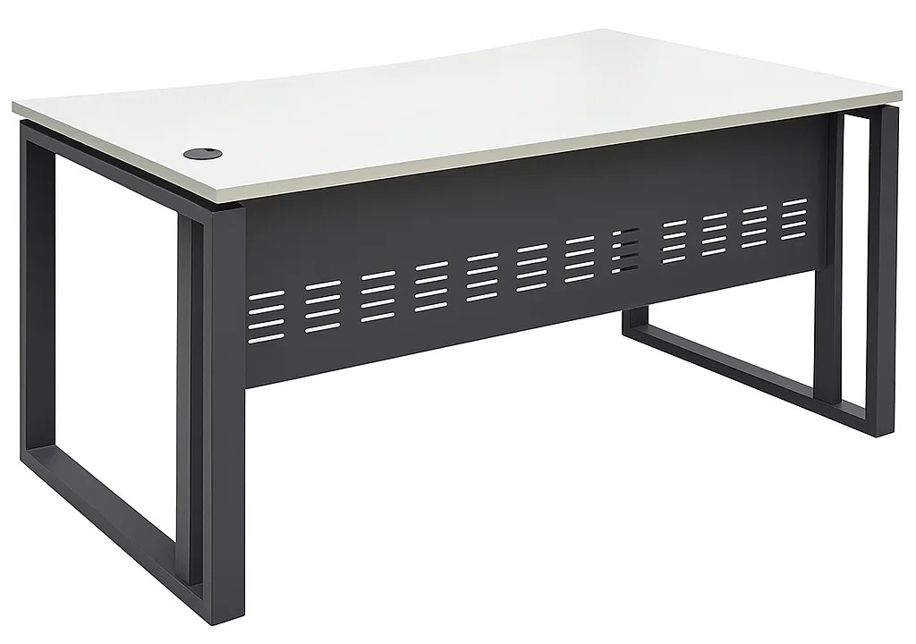 Bureau MDF mixe Acier avec caisson 3 Tiroirs