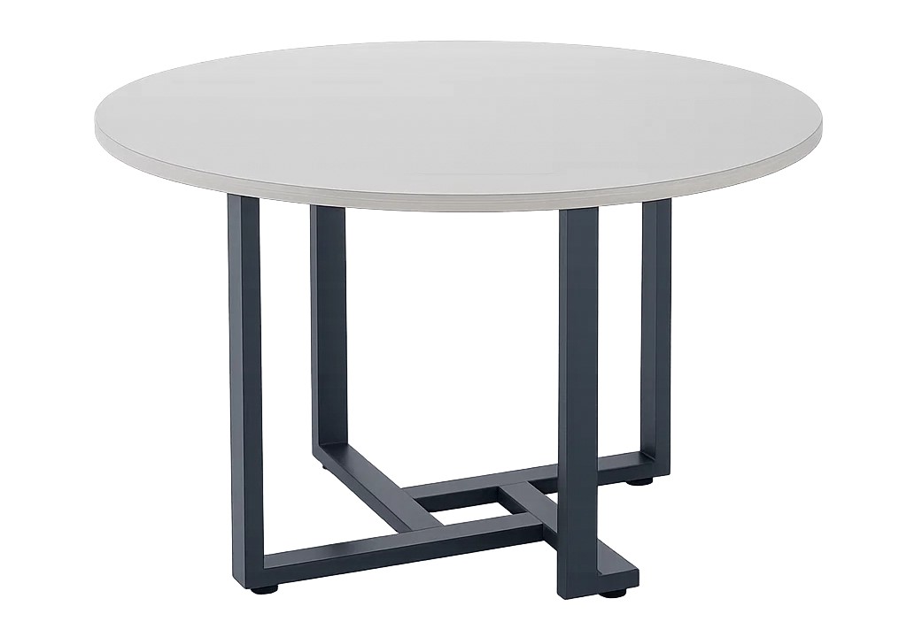 Table basse rond MDF mixe Acier