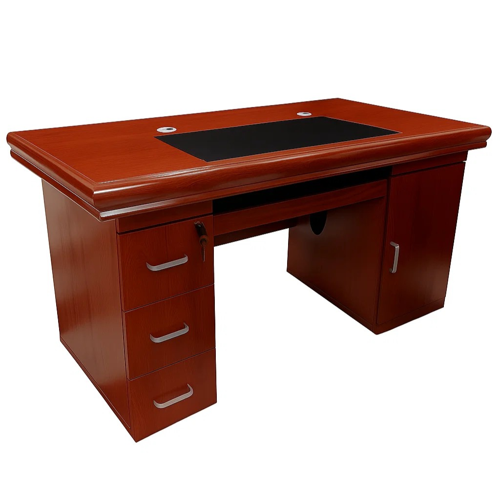 Bureau MDF Secretariat 3 Tiroirs et rangement